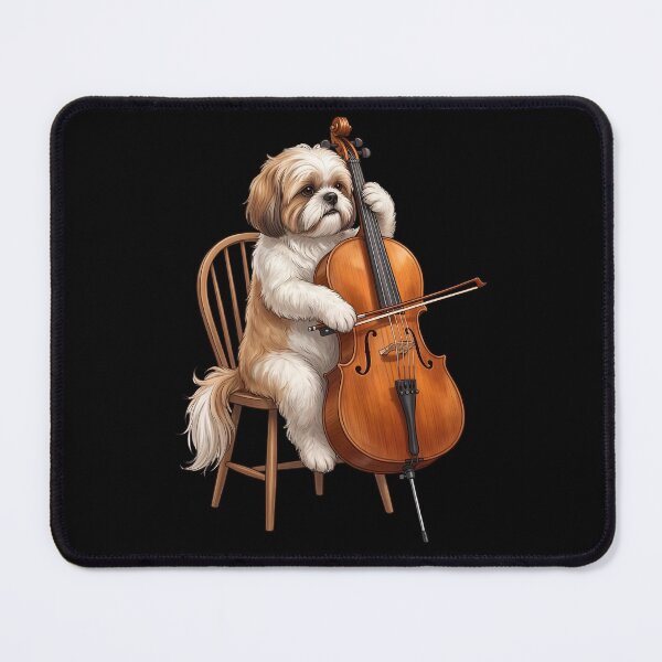 Item preview, Shih Tzu Playing Cello Player Cellist Dog Lover designed and sold by TerryConnells.