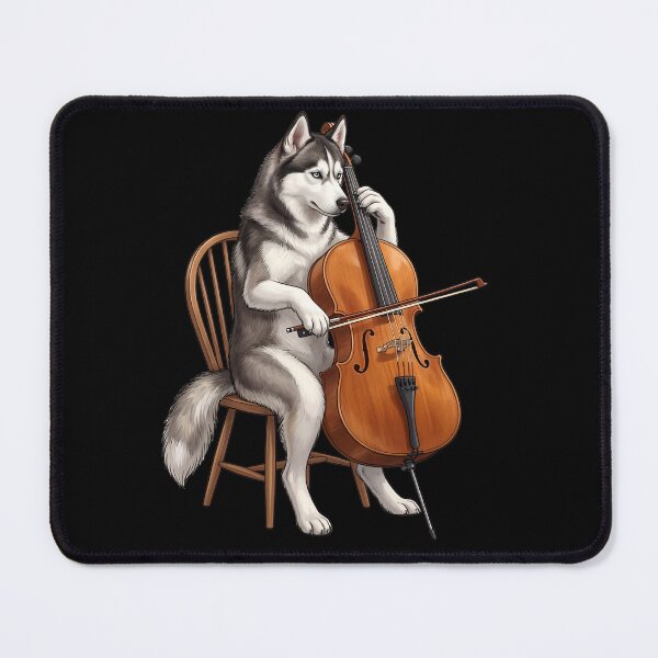 Item preview, Siberian Husky Playing Cello Player Cellist Dog Lover designed and sold by TerryConnells.