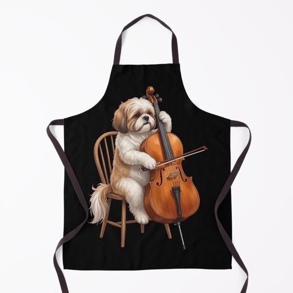 Item preview, Shih Tzu Playing Cello Player Cellist Dog Lover designed and sold by TerryConnells.