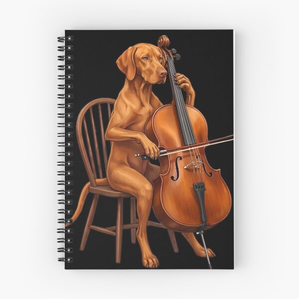 Item preview, Vizsla Playing Cello Player Cellist Dog Lover designed and sold by TerryConnells.