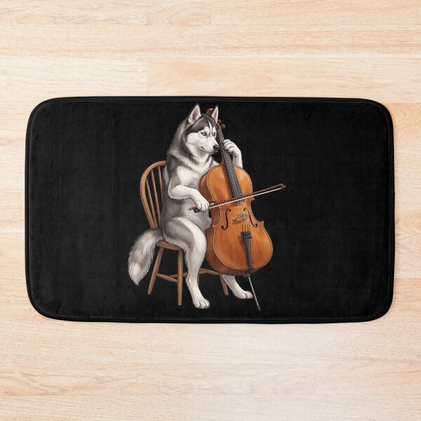 Item preview, Siberian Husky Playing Cello Player Cellist Dog Lover designed and sold by TerryConnells.