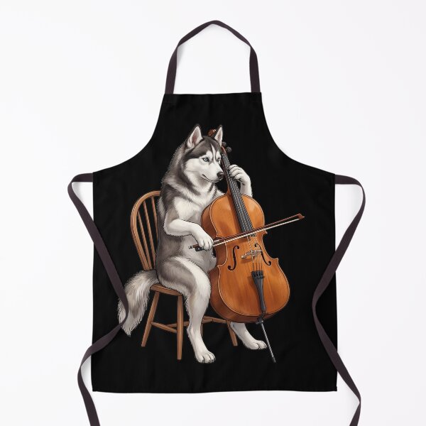 Item preview, Siberian Husky Playing Cello Player Cellist Dog Lover designed and sold by TerryConnells.