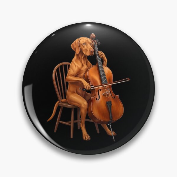 Artikelvorschau, Vizsla spielt Cello, Cellist, Hundeliebhaber entworfen und verkauft von TerryConnells.