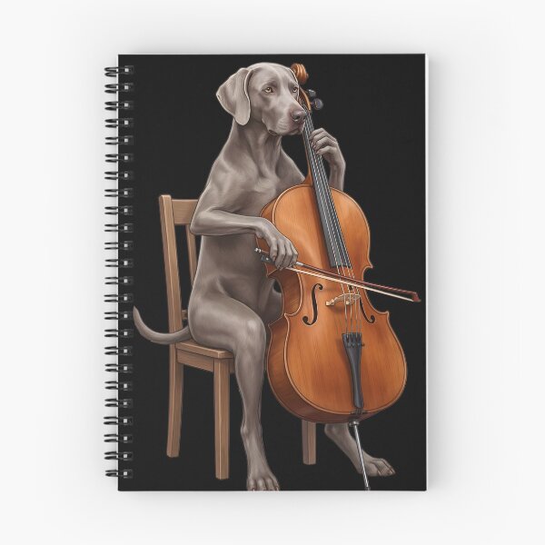 Item preview, Weimaraner Playing Cello Player Cellist Dog Lover designed and sold by TerryConnells.