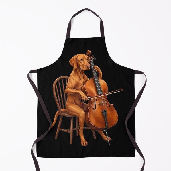 Item preview, Vizsla Playing Cello Player Cellist Dog Lover designed and sold by TerryConnells.