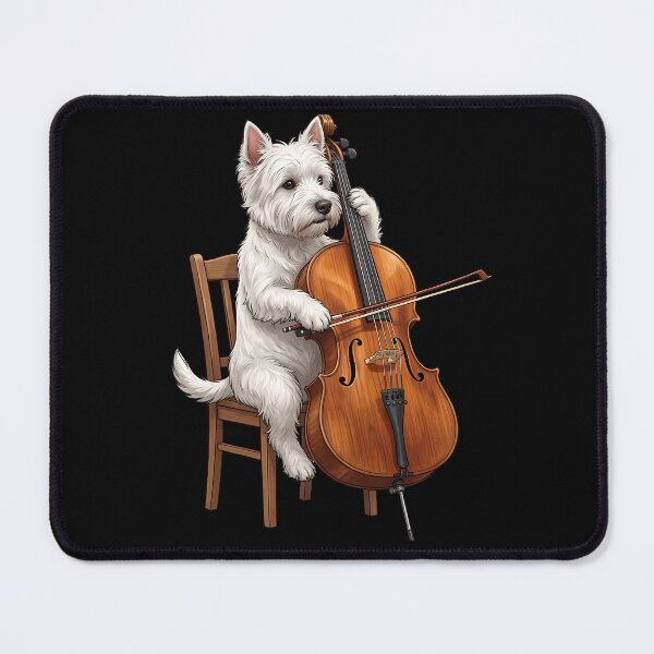 Item preview, West Highland White Terrier Playing Cello Player Cellist Dog Lover designed and sold by TerryConnells.