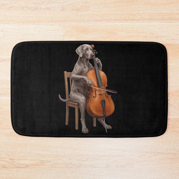 Item preview, Weimaraner Playing Cello Player Cellist Dog Lover designed and sold by TerryConnells.