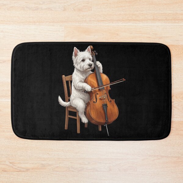 Item preview, West Highland White Terrier Playing Cello Player Cellist Dog Lover designed and sold by TerryConnells.