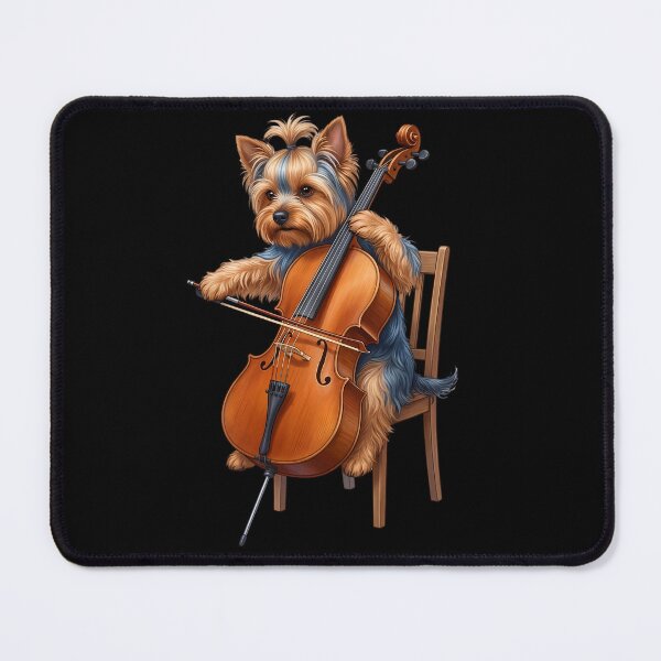 Item preview, Yorkshire Terrier Playing Cello Player Cellist Dog Lover designed and sold by TerryConnells.