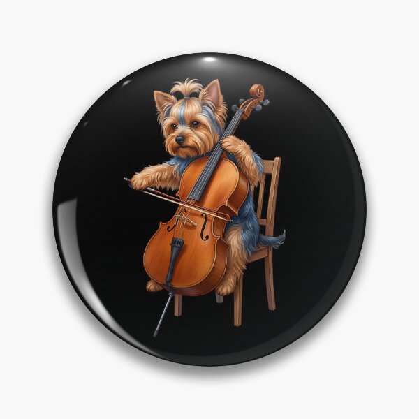 Item preview, Yorkshire Terrier Playing Cello Player Cellist Dog Lover designed and sold by TerryConnells.