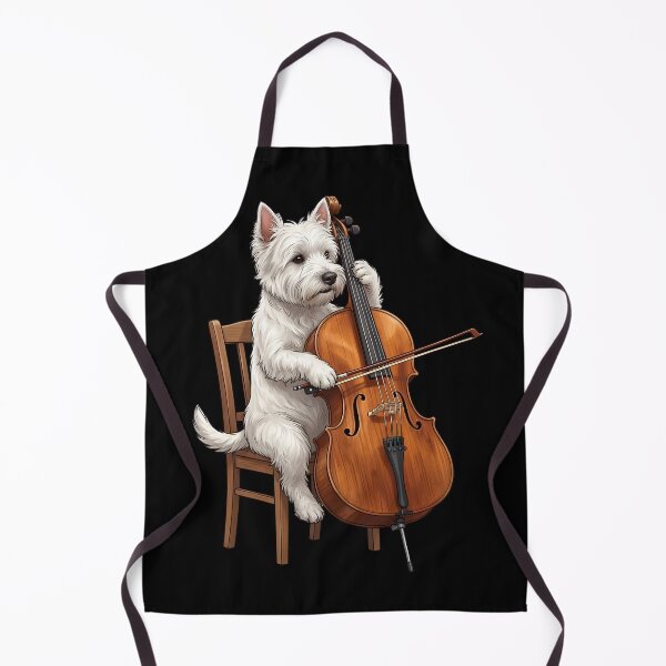 Item preview, West Highland White Terrier Playing Cello Player Cellist Dog Lover designed and sold by TerryConnells.