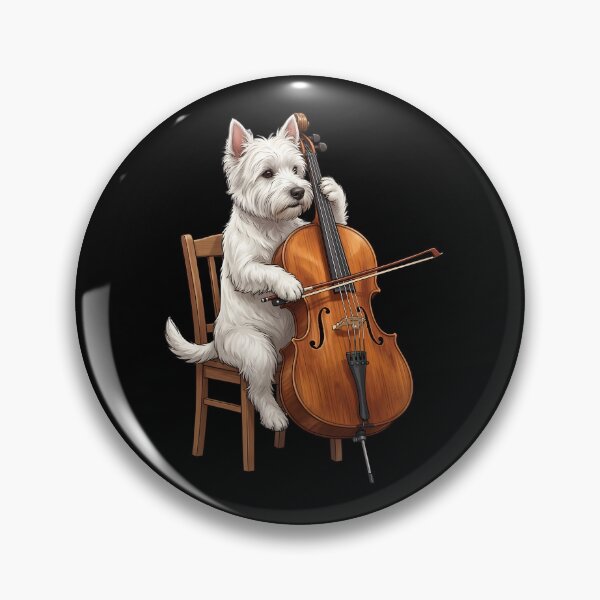Item preview, West Highland White Terrier Playing Cello Player Cellist Dog Lover designed and sold by TerryConnells.