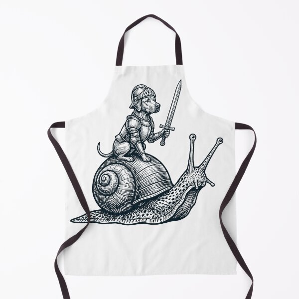 Item preview, Vinatge Rhodesian Ridgeback Riding Snail Medieval Knight Dog Lover designed and sold by DoodleTortle.