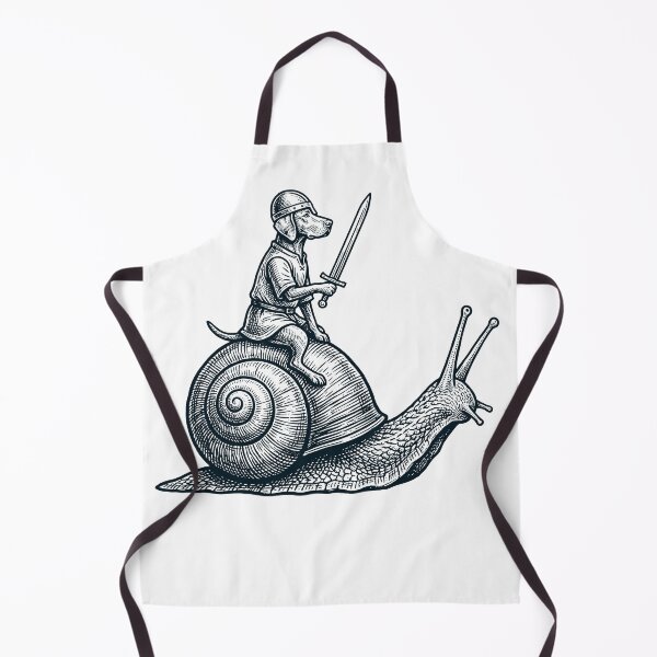 Item preview, Vinatge Vizsla Riding Snail Medieval Knight Dog Lover designed and sold by DoodleTortle.