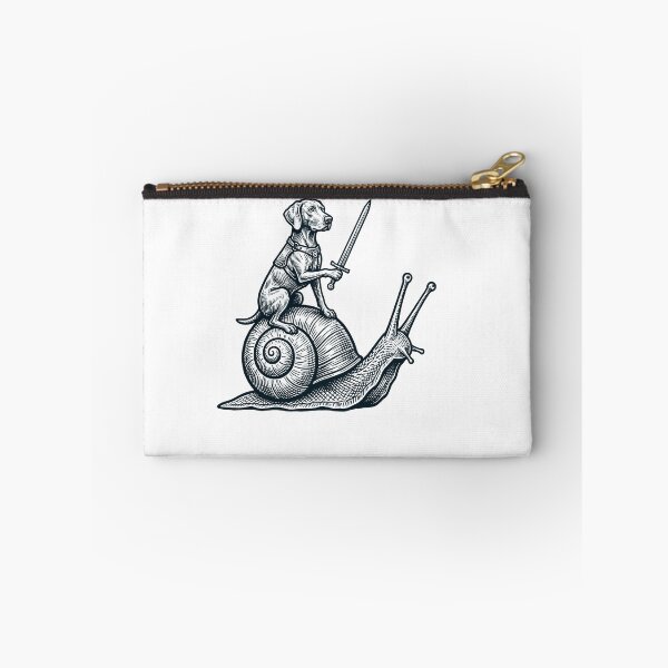 Item preview, Vinatge Weimaraner Riding Snail Medieval Knight Dog Lover designed and sold by DoodleTortle.