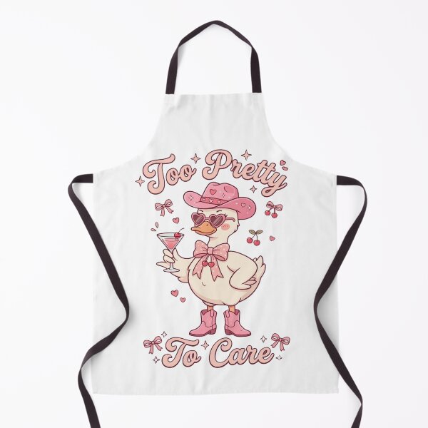 Item preview, Too Pretty To Care – Coquette Duck Aesthetic | Cute Pink Cowgirl Duck designed and sold by aiqdelicia.
