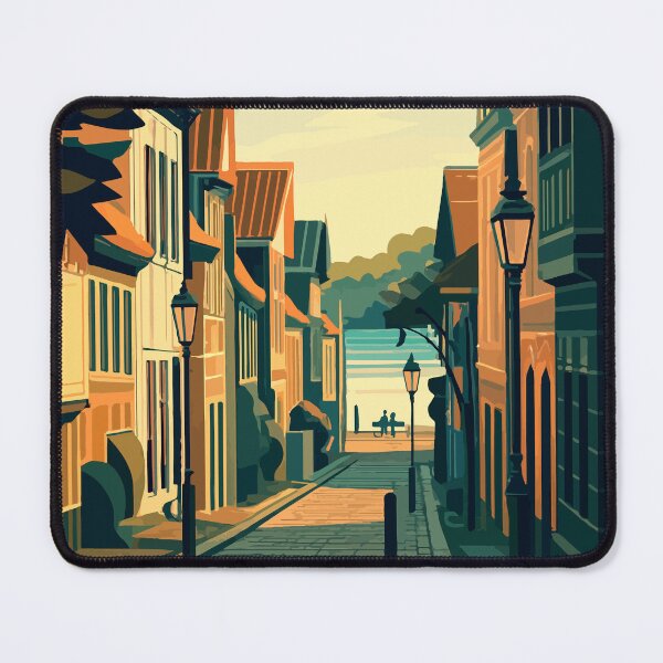 Item preview, Flensburg - Cozy Old Town Alley by the Water designed and sold by darekkocurek.