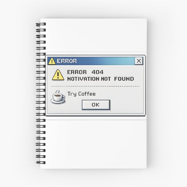 Item preview, 404 Motivation Not Found Retro Error Design designed and sold by giachem99.