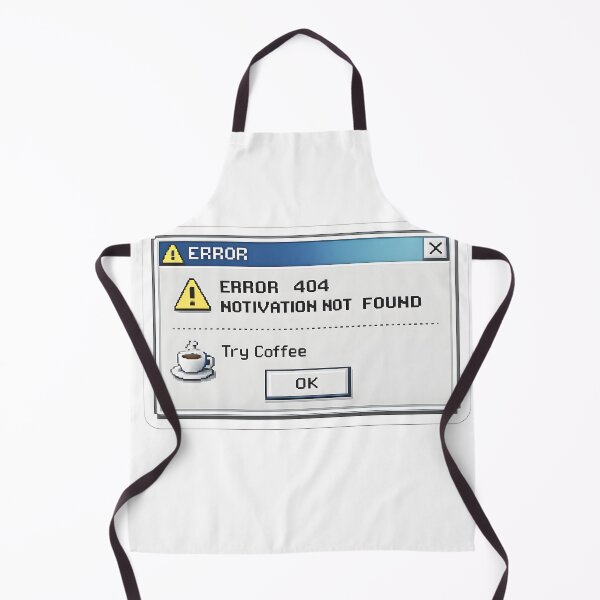 Item preview, 404 Motivation Not Found Retro Error Design designed and sold by giachem99.