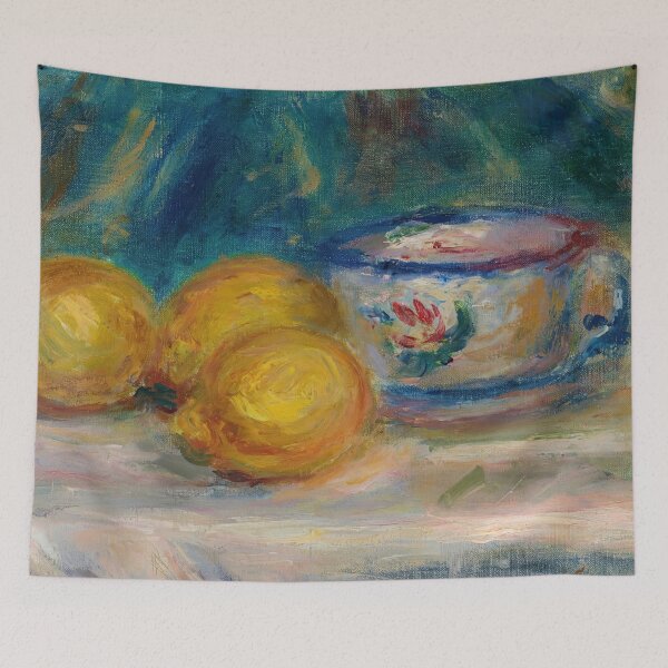 Item preview, Nature Morte Trois Citrons Et Une Tasse by Pierre-Auguste Renoir: Impressionist Still Life Poster designed and sold by artofuniverse.
