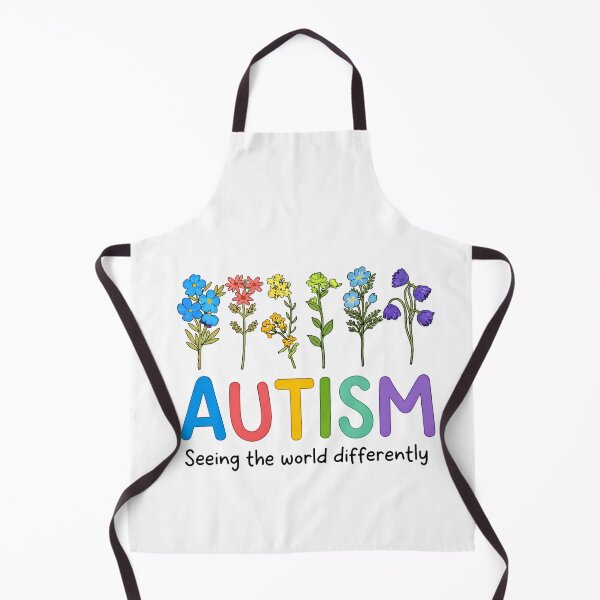 Item preview, Autism Seeing The World Differently Floral Quote designed and sold by margamPagenberg.