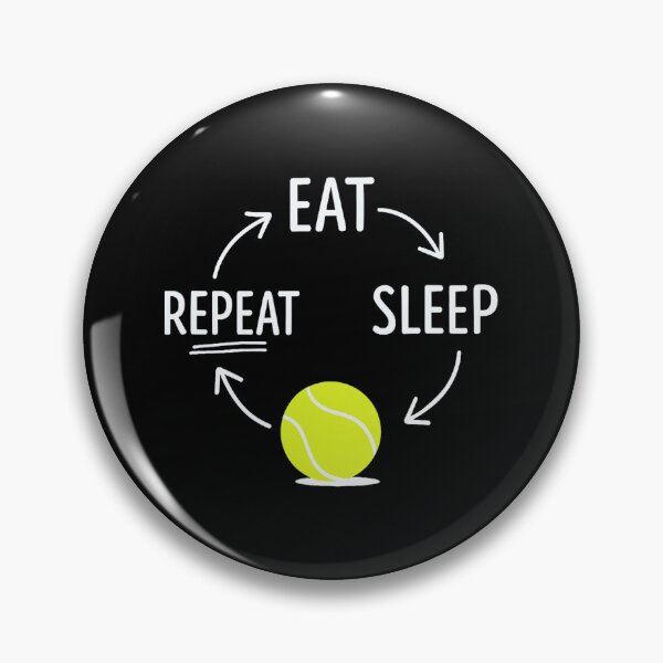 Item preview, Eat Repeat Sleep Tennis Lifestyle Design designed and sold by WayTBeenkenArt.