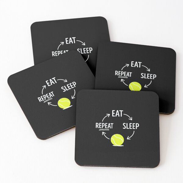 Item preview, Eat Repeat Sleep Tennis Lifestyle Design designed and sold by WayTBeenkenArt.