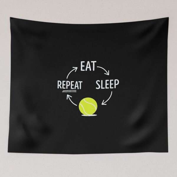 Item preview, Eat Repeat Sleep Tennis Lifestyle Design designed and sold by WayTBeenkenArt.