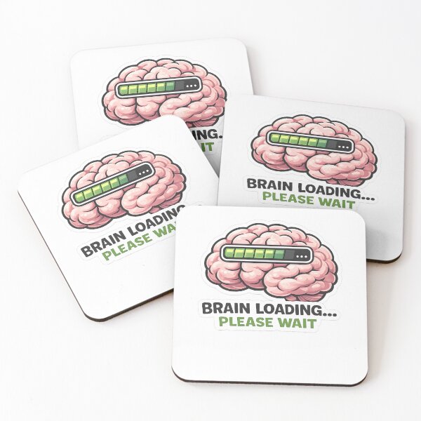 Item preview, Brain Loading Please Wait Funny Meme Design designed and sold by giachem99.