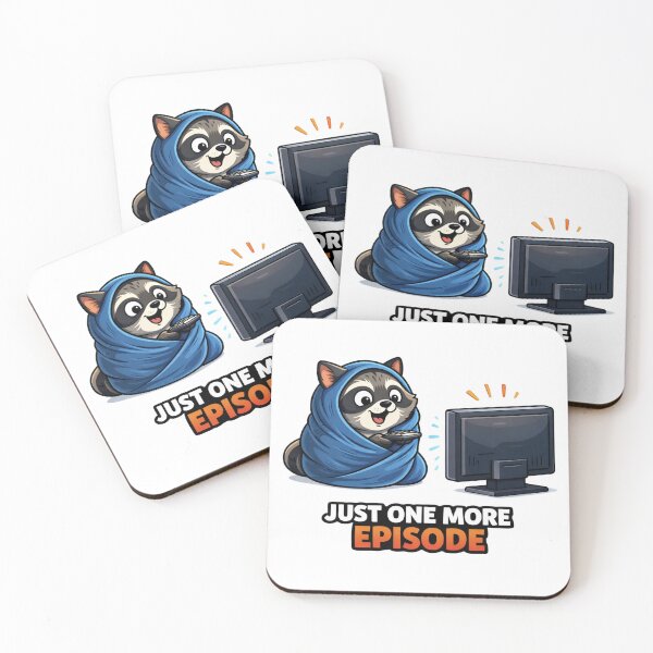 Item preview, Just One More Episode Raccoon designed and sold by the-dovlat.