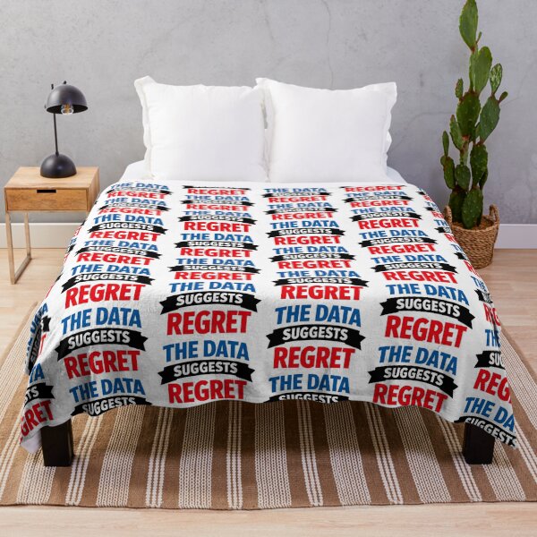 Item preview, The Data Suggests Regret Funny Statistics Nerd Humor Design designed and sold by TeeTimeTreasure.