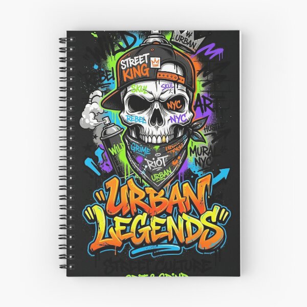 Item preview, Streetwear Graffiti Skull – Urban Hip Hop Skull Art Design designed and sold by Beauty Hand LK.