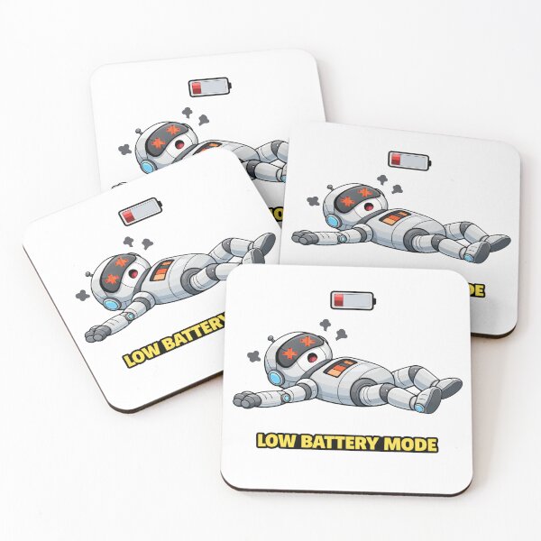 Item preview, Funny Robot Low Battery Mode designed and sold by the-dovlat.