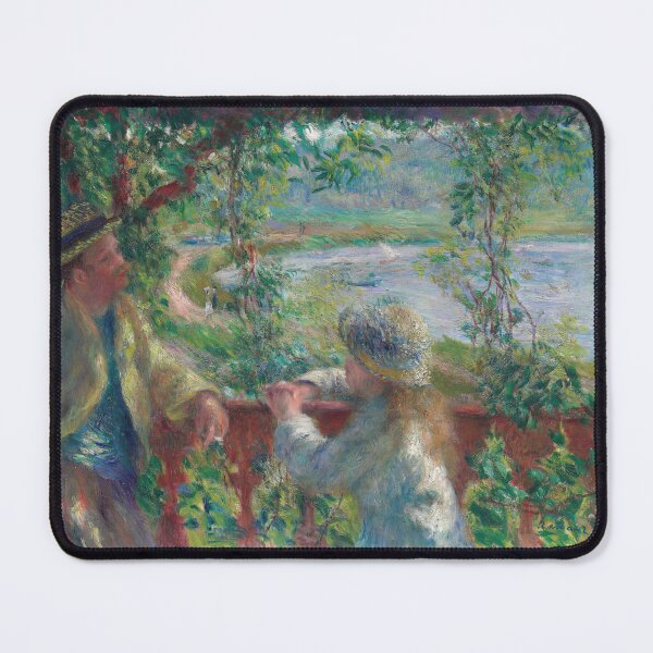 Item preview, Near the Lake by Pierre-Auguste Renoir: Impressionist Riverside Fine Art Poster designed and sold by artofuniverse.