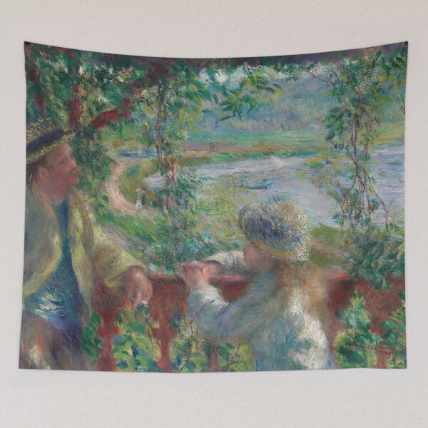 Item preview, Near the Lake by Pierre-Auguste Renoir: Impressionist Riverside Fine Art Poster designed and sold by artofuniverse.