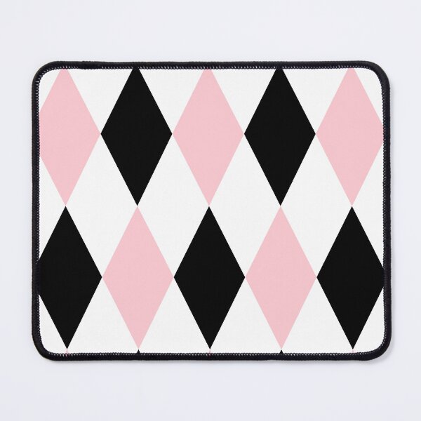 Item preview, Argyle Pink and Black Harlequin Diamonds designed and sold by TheSmartyArty.