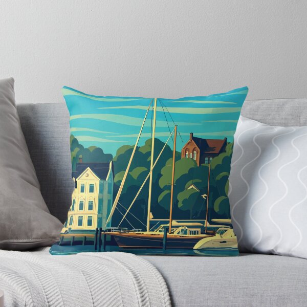 Item preview, Flensburg - Marina with Sailboats designed and sold by darekkocurek.