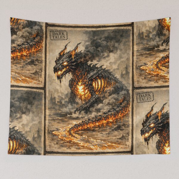 Item preview, The Hollow Cinder-Drake - Dark Dragon designed and sold by bapupa.