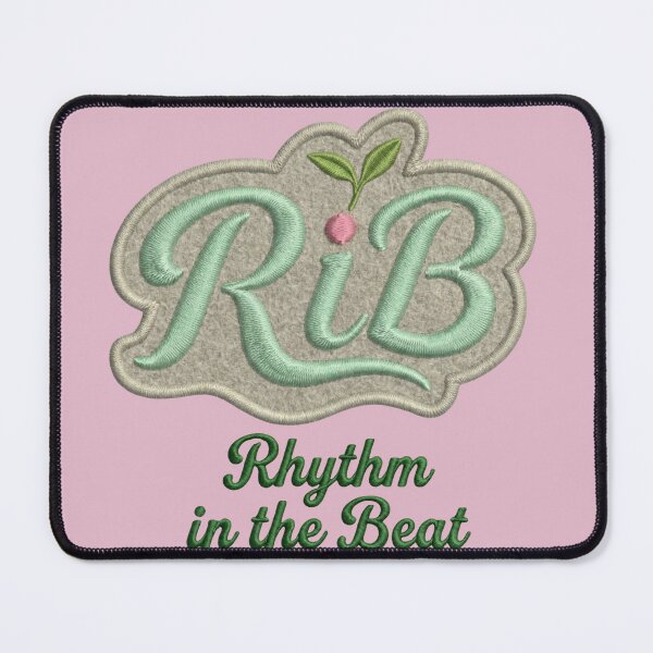 Item preview, Mint Green RiB Embroidered Patch Artisanal Style designed and sold by Rib-Brand.