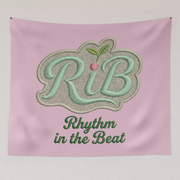 Item preview, Mint Green RiB Embroidered Patch Artisanal Style designed and sold by Rib-Brand.