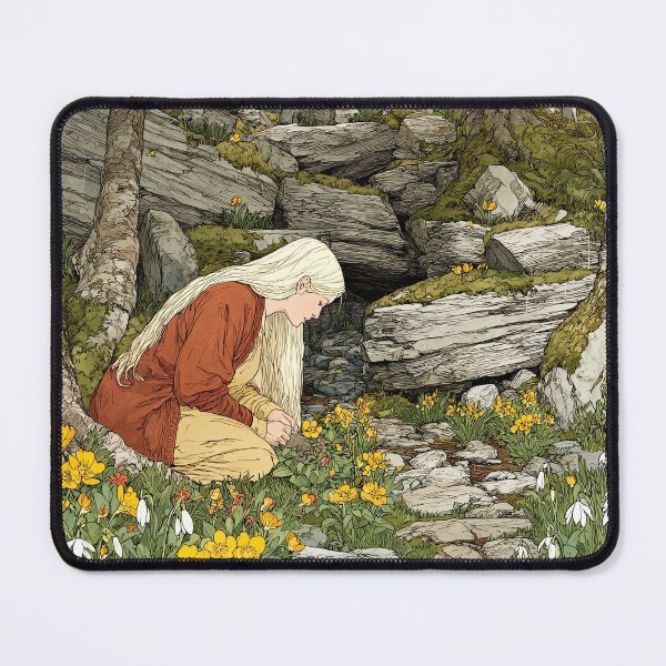 Item preview, Elven Maiden Among Wildflowers designed and sold by Banal25.