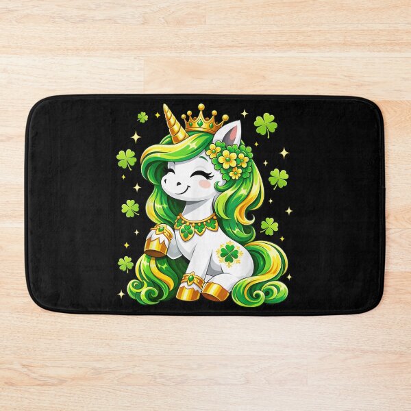 Item preview, Lucky St Patricks Day Unicorn Shamrock Cute Irish Unicorn Shirt designed and sold by DienesAngele.