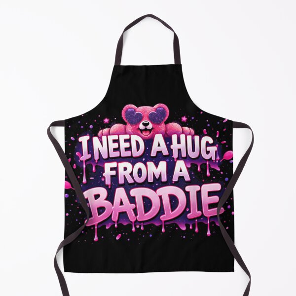Item preview, I Need A Hug From A Baddie Funny Meme Cute Bear Shirt designed and sold by DienesAngele.