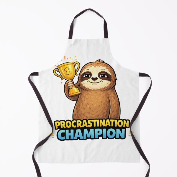 Item preview, Procrastination Champion Funny Lazy Sloth designed and sold by the-dovlat.