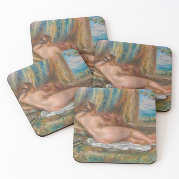 Item preview, Nu Couche Odalisque Couchee by Pierre-Auguste Renoir: Impressionist Nude Poster designed and sold by artofuniverse.