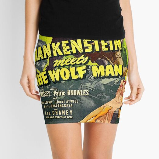 FRANKENSTEIN MONSTER VS THE WOLFMAN Mini Skirt