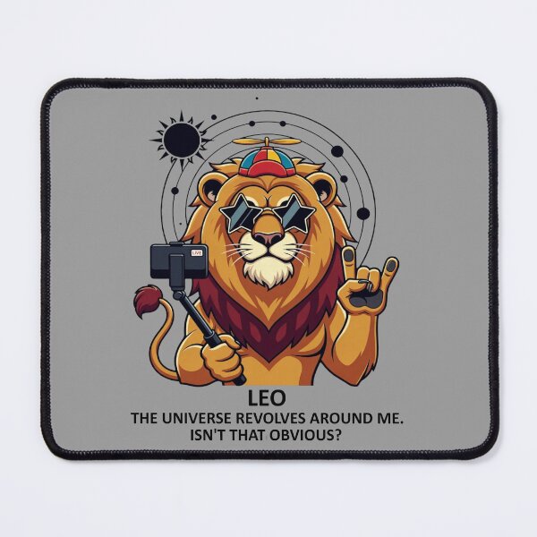 Item preview, Funny Leo Zodiac - "Main Character Energy" Selfie Lion designed and sold by ClaussShop.