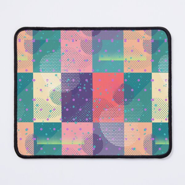Item preview, Colorful Pastel Geometrical Abstract Pattern with Dots and Squares designed and sold by AlinaSCorner.