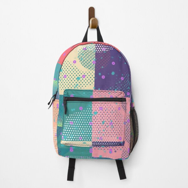 Item preview, Colorful Pastel Geometrical Abstract Pattern with Dots and Squares  designed and sold by AlinaSCorner.
