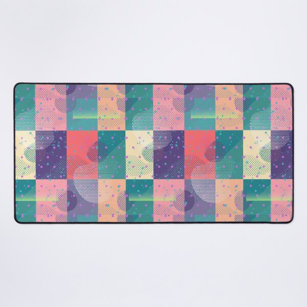 Item preview, Colorful Pastel Geometrical Abstract Pattern with Dots and Squares designed and sold by AlinaSCorner.